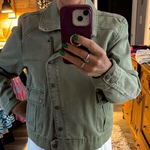 Olive Green Utility Jacket Size XL